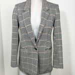 Old Navy Oversized Patterned Blazer Houndstooth Plaid Size XS Extra Small Photo 2