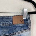 American Eagle  Woman's Sz 4 Hi-Rise Shortie Distressed Denim‎ Cut Off Shorts Photo 5