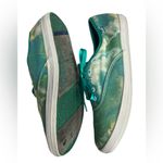 Keds Tie Dyed Blue Green Ribbon Laces Hippie Cool Sneakers Size 8.5 Photo 4