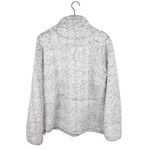 Fashion by Mirabeau Grey White Sherpa Fleece Pullover Quarter Zip Size Large Gray Photo 1