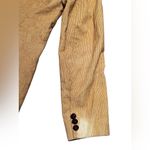 Merci Jrs Corduroy Beige White Trim Blazer Size 11 70s Eclectic Preppy Academia Tan Photo 2