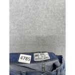 Free People  Women's Blue Denim Jeans Raw Hem Size 28 Cotton Blend Button Fly Photo 4