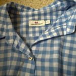 Vineyard Vines  Checkered Button Down Shirt Blue Photo 1