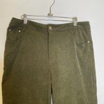 Princess Polly  Lightweight Dark Green Straight Leg Corduroys EUC Sz 10 Stretch Photo 1