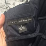 EUC City Studio Navy Halter Maxi Dress Beaded Pearl Neck Line Size 3 Blue Photo 10