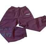 Perks and Mini High Rise Baggy Joggers Striped Hip Hop Dance Streetwear Small Purple Photo 0