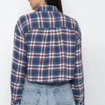 American Eagle  Outfitters Cropped Plaid Flannel Shirt Size XXL Photo 1