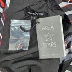Area Stars Thin Stripe Short Dress in Black Red S NWT Photo 3