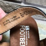 White Mountain  Footbeds Aldridge Dress Sandals Black Wood Platform Boho 8 Photo 3