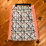 COS  orange green & white gingham checkered midi skirt NWT Photo 3