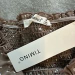Timing NWT  smock cinch crop top taupe size M Photo 3