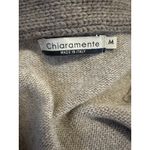 Italian Tan Wool Blend Buckle Front Sweater by Chiaramente, Sz: M (b21) Size M Photo 4