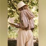 Free People Low Key Zip Up Size Medium nwot Tan Photo 1