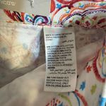 Chico's Jeans Womens 8P Petite White So Slimming Girlfriend Slim Leg Paisley Photo 9