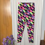 Victoria Sport Victoria’s Secret Sport Multicolor Neon Geometric Knockout Leggings Size Medium Photo 1