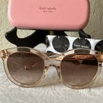 Kate Spade : Lillian Crystal Beige Sunglasses- Brown/Pink gradient- Case & Cloth Photo 9