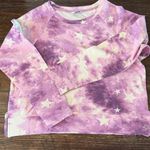 Wildfox Purple Tie Dye Stars Lounge Set Sweatshirt & Shorts Size Medium NWT Photo 7
