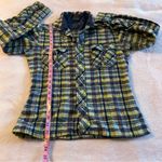 Brittania vintage wool yellow blue plaid flannel size M outdoors granola Size M Photo 6