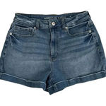 American Eagle  Women's Mom Short Denim Jean Cotton Blend Casual‎ Blue Size 6 Photo 0