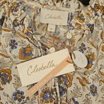 Cleobella ππ Helena Puff Sleeve Peasant Blouse ~ Floral Polka Print Medium NWT Photo 9