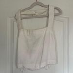 Abercrombie & Fitch Wide Strap Halter Linen-blend Top Photo 0