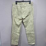 Ann Taylor Loft  Women's Modern Straight Jeans Size 8 Yellow Animal Print Photo 1