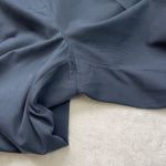 L.L. Bean Classic Fit Navy Trousers Women's 14 100% Cotton Hidden Stretch Sides Blue Photo 13