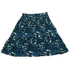 Gap  Blue Floral Midi Skirt Size Medium Photo 1