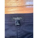 Talbots Black Sheath Dress Size 8 Ruffle Button Front Business Casual L Photo 2