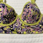 Cacique Colorful Yellow Purple Pink 38B Bra Lightly Lined Demi Longline Photo 2