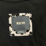 Anthropologie Anthro Maeve Cold Shoulder Flounce Mini Dress Black Size XS Photo 8