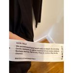 Eileen Fisher Chocolate Brown 100% Wool Open Front Cardigan Med Photo 2