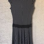 Boston Proper B&W Polka Dot Mini Dress Photo 1