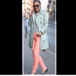 Paige Citrus Peach Peg Super Skinny Jean Photo 10