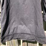 Gianni Bini  Black Cotton Eyelet Long Sleeved Dress L Photo 7