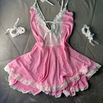 Sexy Maid Costume Pink Photo 0