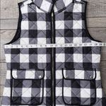 Aspen Quilted Puffer Checkered Vest Black Size L Photo 2
