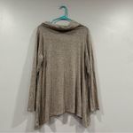 Forgotten Grace  Gray Asymmetrical Hem Cowlneck Sweater Medium M Photo 3