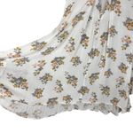 Free People  Swing Tunic Crepe Long Sleeve Dress White Gardenia Size Large Boho Photo 9