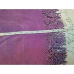 Vtg. Cuir Zebra Purple Suede Leather Fringe Western Skirt Size 12 Photo 6