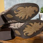 Born Brown Python Snakeskin Audriana Tall Heeled Boot Suede Fall Mobwife Sz 7.5M Photo 4