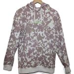 Gymshark Womens  Camo Graphic Oversized Hoodie White Purple Green Size Small NWOT Photo 0