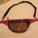 Western Cowhide and Tooled Leather Pink Fanny Pack Photo 0