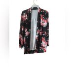 Ecowish Echowish Size 3X Black and Red Floral Cardigan Photo 4