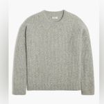 J.Crew  Women’s Ribbed Boyfriend Crewneck Sweater Extra Soft Yarn Grey S Photo 0