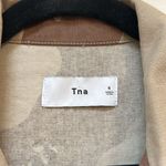 Aritzia TNA Camouflage Army Jacket Tan Desert‎ Camo Utility Shacket Size Small Brown Photo 1