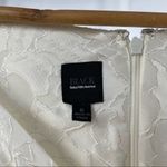 BLACK Saks Fifth Avenue Ruched Floral Pattern Dress‎ in White Size 6 Photo 1