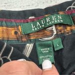 Ralph Lauren Lauren  Equestrian 100% Cotton Button Down Black Size Large Photo 6