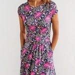Boden USA Boden Dress Women's Size 4 US, 8 UK Multicolored Floral Animals Pockets Stretch Photo 0