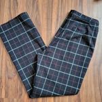 Apostrophe red black windowpane straight leg trousers size 8 Photo 0